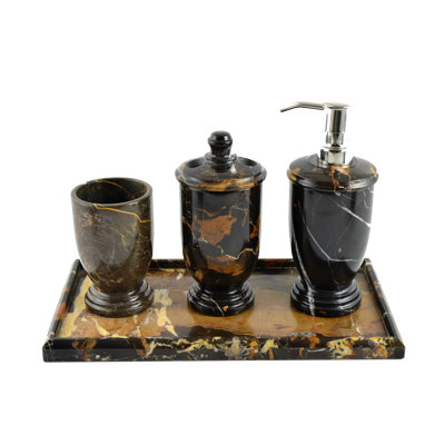 bathroom marble tray vanity accessory michelangelo piece decor accessories brown nature
